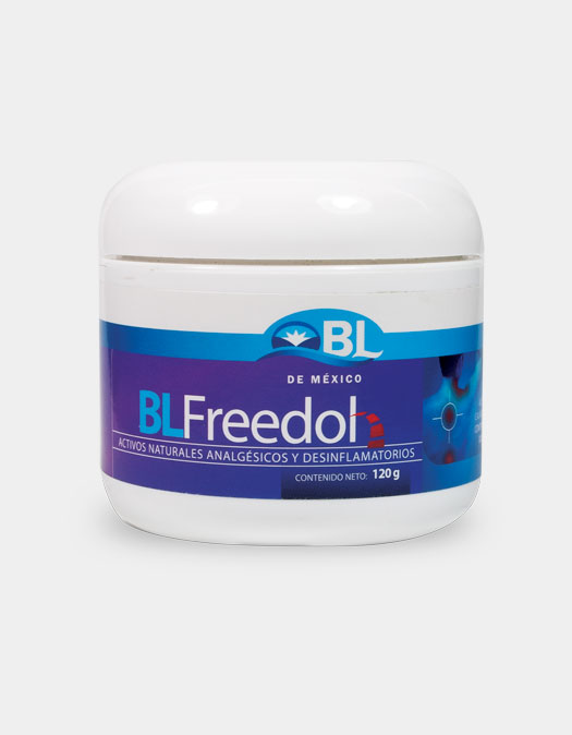 <strong>BLFreedol</strong> es una crema de <strong>fácil absorción</strong> cutánea ayuda a reducir inflamación y calma el dolor donde se necesite un rápido alivio, sus activos tienen acción calmante, analgésica, desinflmatoria.
